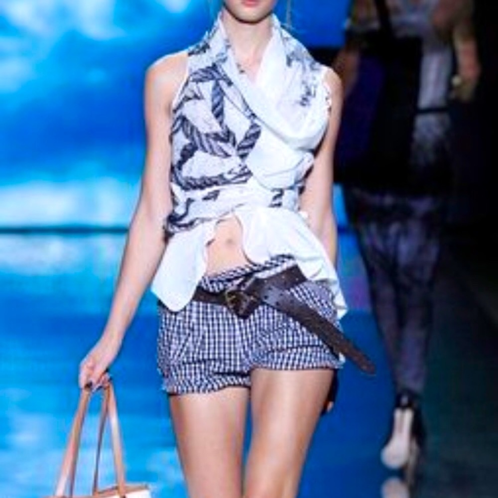 L.A.M.B. Rope print wrap Top